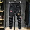 Men's Jeans Spring Summer European Goods 2023 Stylish Slim High Stretch Skinny Qaulity Drop Ship