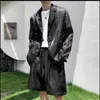 Survêtements pour hommes T06422 Fashion Sets 2023 Runway Luxury European Design Party Style Clothing