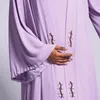 Vêtements ethniques 2023 Kimono manches lâche Cardigan Robe Robe Dubai Style Abaya ensembles musulman turquie arabe vêtements Ramadan tenues femme