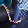 Kette Pera Original Design Bunte CZ Kristall Tennis Link Charm Armbänder für Frauen Mode Boho Party Schmuck Geschenke B065 230710