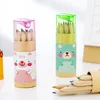 Crayons 15 boîtes Mini Mignon Enfant Cadeau En Bois Peinture Écriture 12 Couleurs Crayons stylo Avec Taille-Crayon Marque 230710