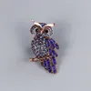 Sprzedaż hurtowa moda kryształ broszka w stylu Vintage Pin emalia Dragonfly Butterfly paw żaba sowa broszki ze zwierzętami dla kobiet urocza biżuteria