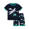 Pyjama Mode Zomer Baby Jongens 2-8Year Kleding Sets Kinderkleding Pyjama Suits Baby Sleepwears Suits Kinderen Katoen ShirtsShorts 230710