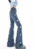 Vrouwen Broek Y2K Vintage Mannen Koreaanse Blauw Streetwear Retro Ster Esthetische Rechte Broek Jeans Grunge Denim Flare Vrouwen kleding 230711