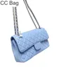 10A CC Sac Femme Classique Double Rabat Sacs Cuir Caviar Matelassé Cuir de Veau Or Argent Métal Bandoulière Épaule Bleu Pêche Multi Pochette Extérieur Sacoche Luxe Han