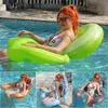 Sand Play Water Fun Pool Floaties Inflatable Chair Float With Cup Holders And Handles Happy Colorful For Lake Beach Summer 230711
