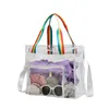 Evening Bags Summer Large Capacity Transparent Crossbody Bag Women Swimming Clear Beach Tote Bags With Shoulder Strap 230710