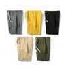 Men's Shorts Akkad Kuti Summer Army Green Cargo Cotton Loose Casual Sport Sweatshorts Streetwear Multi-Pockets Oversize