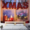 Wandteppiche, Frohe Weihnachten, Dekoration, bedruckter Wandteppich, Zuhause, Wohnzimmer, Schlafzimmer, Zimmer, Wanddekoration, Hintergrund, Stoff, Wandteppich