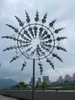 Unique and Magical Metal Windmill 3D Wind Powered Kinetic Sculpture Lawn Metal Wind Solar Spinners Yard and Garden Decoration L230620