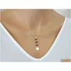 Pendentif Colliers Styles Mixtes Sier Plaqué Or Pierre De Lave Collier Aromathérapie Diffuseur D'huile Essentielle Pour Les Femmes Bijoux Drop Deliv Dhgwf