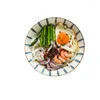 Kaseler 8 inç büyük kase Japon ramen salata pirinç makarna meyve çorbası erişte mikrodalga seramik yemek takımı