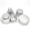 Storage Bottles Jars 100PCS 5g 10g 15g 20g 30g 40g 50g 60g Aluminum Tin Jars Metal 50ml Empty Cosmetic Face Care Eye Cream Lip Balm Gloss Packaging 230710