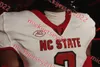 Russell Wilson NC State Wolfpack Camisa de futebol Adrian Wilson Chandler Zavala Emeka Emezie Zonovan Knight Jacoby Brissett Costurado NC State Jerseys