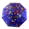 Parasole floreale parasole automatico pieghevole con ombrelli di protezione UV