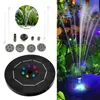 3.5W Solar Bird Bath Fountain Built-in Battery Floating Fountain Pump with 6 Nozzles for Garden Ponds Pool Fish Tank Outdoor L230620