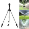 Watering Equipments Garden Automatic Rotating Sprinkler Stainless Steel Tripod Irrigation Stand 360-Degree Water Jet Garden Lawn Sprinkler Tool 230710