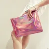 Evening Bags Hologram Laser Messenger For Teenage Girls Tassel Chains Bag Women Crossbody Optical Maser Leather 230711