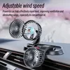 Electric Fans Cameras 12V 24V Car Fan Cooling Car Fan Dual Head USB Car Fan Adjustable Auto Cooler Air Fan Car Accessories Wind Regulation