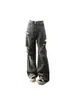 Gonna s Jeans strappati Y2k Pantaloni a gamba larga Vita alta Moda Streetwear Pantaloni larghi in denim stile coreano Blue Jean 230711
