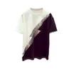Women's T Shirts Cotton T-shirts Women Flash Sequin Color Matching Shirt Fashion Loose Short Sleeve Tops 2023 Summer Trend Korean Tshirt