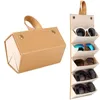 Förpackningslådor Förvaringsbox för solglasögon för flera ändamål 5 fack Bärbar glasögonfodral Vikbar förvaringslåda Olika glasögonförpackningslådor 230710