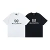 BLCG LENCIA 2023 Summer New 250g 100% Cotton T-shirt Men High Quality Print Color Sleeve Drop Tshirts Oversize Tops 2023207