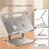 Desk Drawer Organizers Adjustable Aluminum Reading Book Stand Holder Multi HeightsAngles Cookbook Bracket for Laptop Tablet 230710