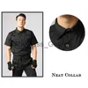 Altri Abbigliamento Uniforme militare nera Abbigliamento militare tattico Guardia di sicurezza Officina Allenamento all'aperto Estate Autunno Manica corta Manica lunga x0711