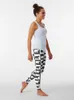 Active Pants Black And White Bear Design Leggings Womens Women Gym