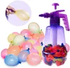 Sandspiel-Wasserspaß, lustige Ballon-Pumpstation mit 480 Luftballons und Pump-Aufblasball für Kindergeburtstag, Bombe, zufällige Farbe, 230711