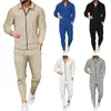 Men's Tracksuits Summer Breathable Two Piece Suit Rolled Sleeve Lost Bathing Men Three Tuxedo 36s