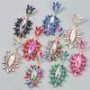 Stud Exquis Alliage Willow Leaf Boucles D'oreilles pour Femmes Vacances Pendentif Bijoux Belle Oreille Embellissements En Gros 230710