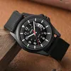 Montres-bracelets Reloj Hombre 2023 Mode Hommes Nylon Montres De Luxe Hommes Armée Militaire Montre À Quartz Calendrier Date Montre-Bracelet Relogio Masculino