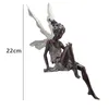 Sitzende Fee Statue Harz Garten Ornament Veranda Skulptur Hof Handwerk Landschaftsbau für Home Garten Dekoration Dropshipping L230620