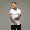 Men's Polos Brand Fitness Mens Polo Shirts Slim Fit Short Sleeve Leisure Casual Cotton Fashion Summer Breathable Sports Polo Shirt Men 230710