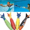 Sand Play Water Fun 1 Pc Torpedo Rocket Throwing Toy Swimming Pool Diving Game Summer Torpedoes Bandits Children Underwater Dive Sticks 230711