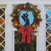 装飾花バレンタインデーノームリース輝きハンガーメアリー窓ドア屋外屋内照明付きクリスマスフロント花輪用