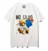 Sunmmer Womens Mens Designers T Thirts Thirts Fashion Letter Printing Sleeve Lady Tees Luxurys Disual Clothers Tops T-Shirt Moschino