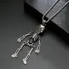 Pendant Necklaces Goth Male Necklace Stainless Steel Jewelry Trend Ornaments Human Skeleton Boys Hip Hop Simple Versatile Chain