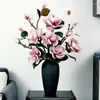 Fiori decorativi 98 cm di altezza Simulazione di grande magnolia Composizione floreale in stile cinese a 3 colori Arte floreale finta