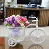 Decorative Flowers Artificial Bicycle Fashion Rose Car Crafts Home Decoration Furniture Plastic Rattan Table