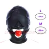 Adult Toys SM Leather Head Mask With Removable Blindfold and Mouth Ball Gag BDSM Bondage Sex Slave Hood For Women Men Adult Game Sex Toys 230710