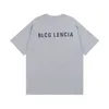 BLCG LENCIA 2023 Summer New 250g 100% Cotton T-shirt Men High Quality Print Color Sleeve Drop Tshirts Oversize Tops 2023214