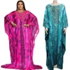 Odzież etniczna afrykańska sukienka dla kobiet Oversize diament Abaya marokański Kaftan suknia wieczorowa dubaj kaftan Dashiki Nigeria Rob3326