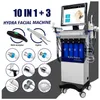 Le plus récent 10 en 1 Hydra Dermabrasion RF Bio-lifting Spa Facial Machine Water Oxygen Jet Hydro visible hydra facial Diamond Peeling Microdermabrasion