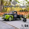 Cars Diecast Model Maisto 1 24 1948 Ford Pickup TruckMotorcycle Alloy Model Diecast Metal Toy Offroad Vehicle Model Simulation Childr