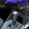 ニューカーギアシフトノブカバー装飾カーボンファイバースタイルカーインテリアシフトノブシェルステッカーBMW 3シリーズE90 E91 E93 2005-2012