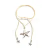 Vintage argent couleur étoile pendentif tour de cou femmes collier ouvert coréen velours corde chaîne collier mode déclaration bijoux