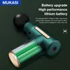 Массагер с полным телом Mukasi Portable Muscle Massager Gun ЖК -дисплей FITNESS MASSAGE